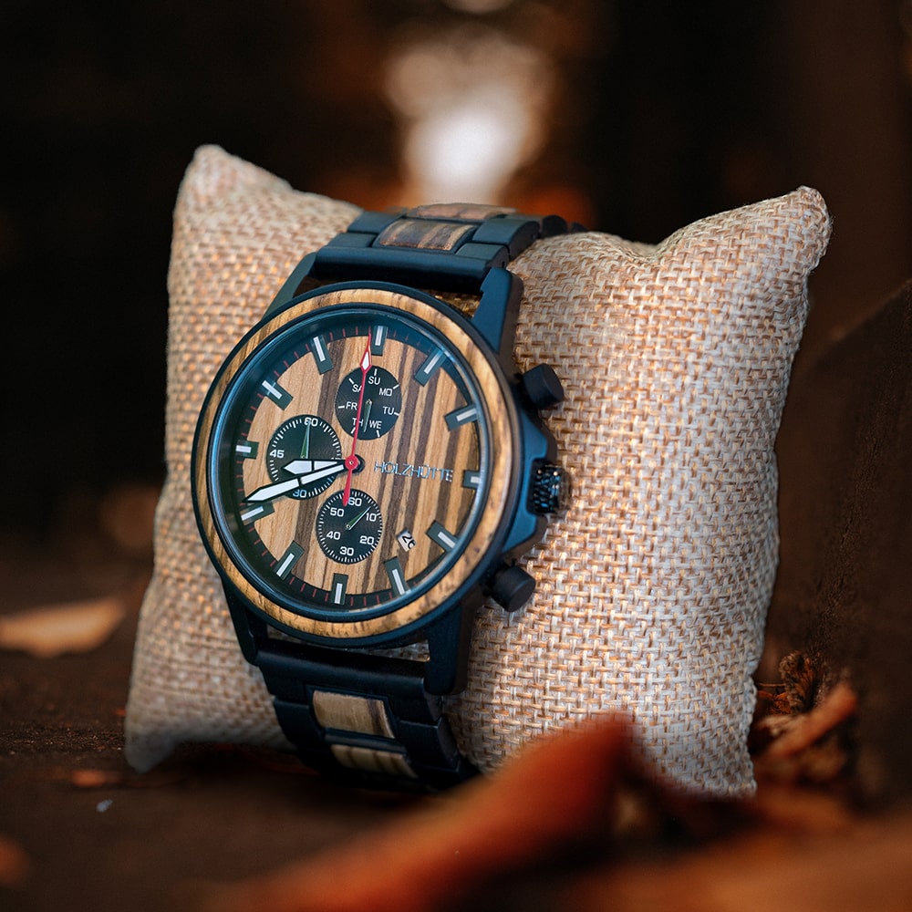 Holz Armbanduhr Herren HOLZKERN Orion Herren Holzarmbanduhr